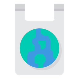 Eco Friendly Plastic Bag  Icon