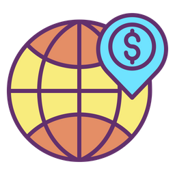 Dollar Global Location  Icon