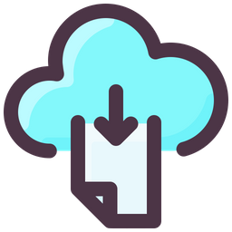 Download From Cloud  Icon