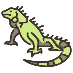 Grüner Leguan  Symbol