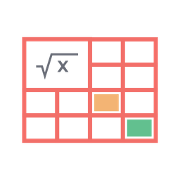 Folha matemática  Ícone