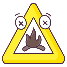 Campfire Sign  Icon