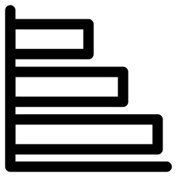 Horizontale Grafik  Symbol