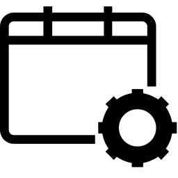 Kalendereinstellung  Symbol