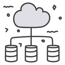 Base de datos en la nube  Icono