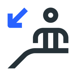 Escalator Down  Icon