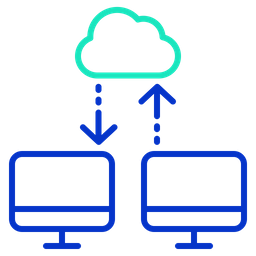 Cloud Data Sharing  Icon