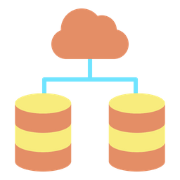 Cloud Database Network  Icon