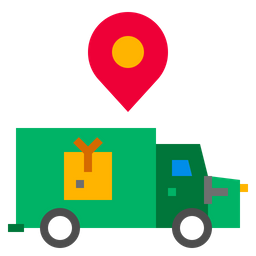 Delivery Truck Location  Icon