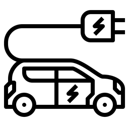 Elektrisches Fahrzeug  Symbol