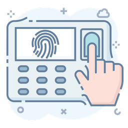 Biometric Attendance  Icon