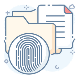 Biometric Data  Icon