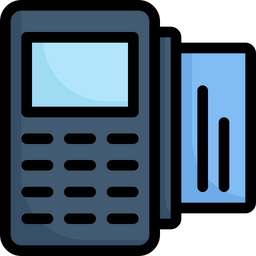 Credit card nfc and payment terminal  Icon