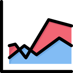 Area graph  Icon