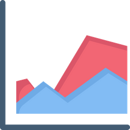 Area graph  Icon