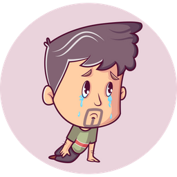 Crying Man  Icon