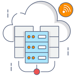 Cloud Hosting  Icon