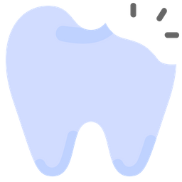 부러진 치아  아이콘