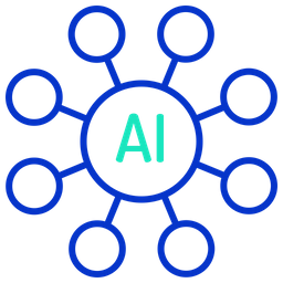 Dados de inteligência artificial  Ícone