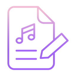 Edit Music Note  Icon