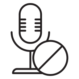 Block Microphone  Icon