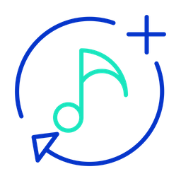 Musik hinzufügen  Symbol