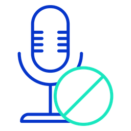 Block Microphone  Icon