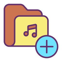 Add Musicc Folder  Icon