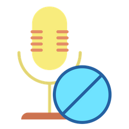 Block Microphone  Icon