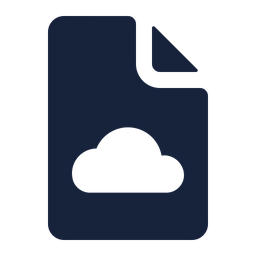 Cloud Document  Icon