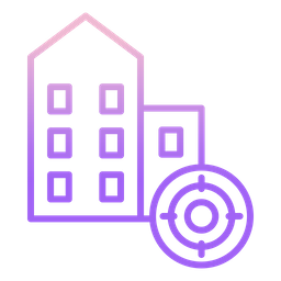 Business Building Target  Icon