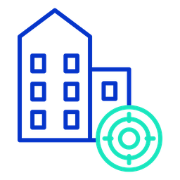 Business Building Target  Icon