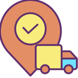 Delivery Truck Location  Icon