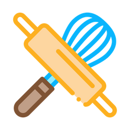 Rolling Pin And Beater  Icon