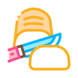 Bread And Knife  Icon