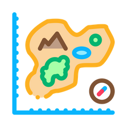 Medição de mapa  Ícone