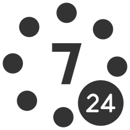 24 Hours Availability  Icon