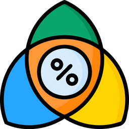 Kreis-Mischdiagramm  Symbol