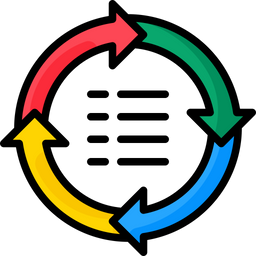 Gráfico de circulação  Ícone