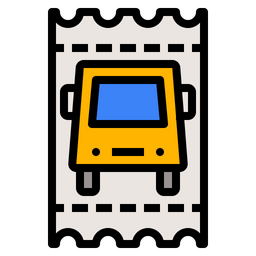 Bus Ticket  Icon