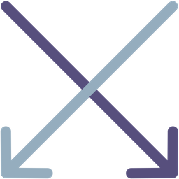 Cross Down Arrow  Icon