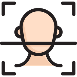 Gesichtsscanner  Symbol