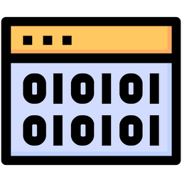 Binary Coding  Icon