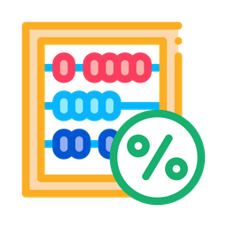 Counting Tax Percentage  Icon