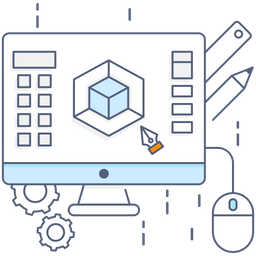 Modelagem 3D  Ícone