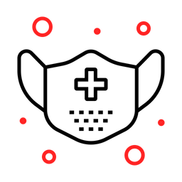 얼굴 보호 마스크  아이콘