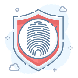 Biometrische Sicherheit  Symbol