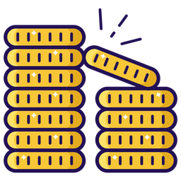 Pilha de moedas  Ícone