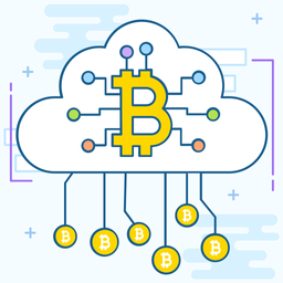 Bitcoin Cloud  Icon