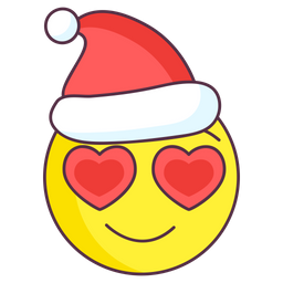 Emoji de amor de natal  Ícone